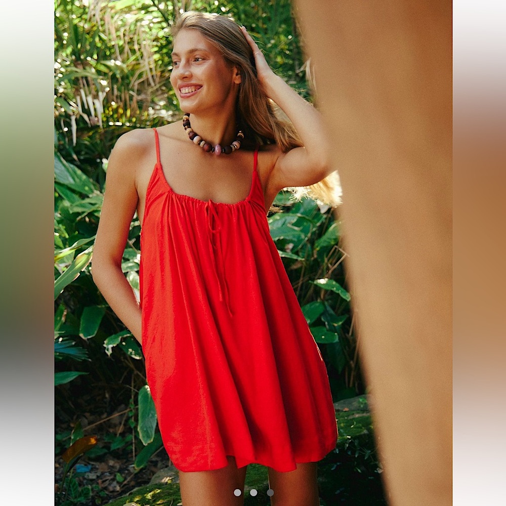 Free People Red Mini Dress